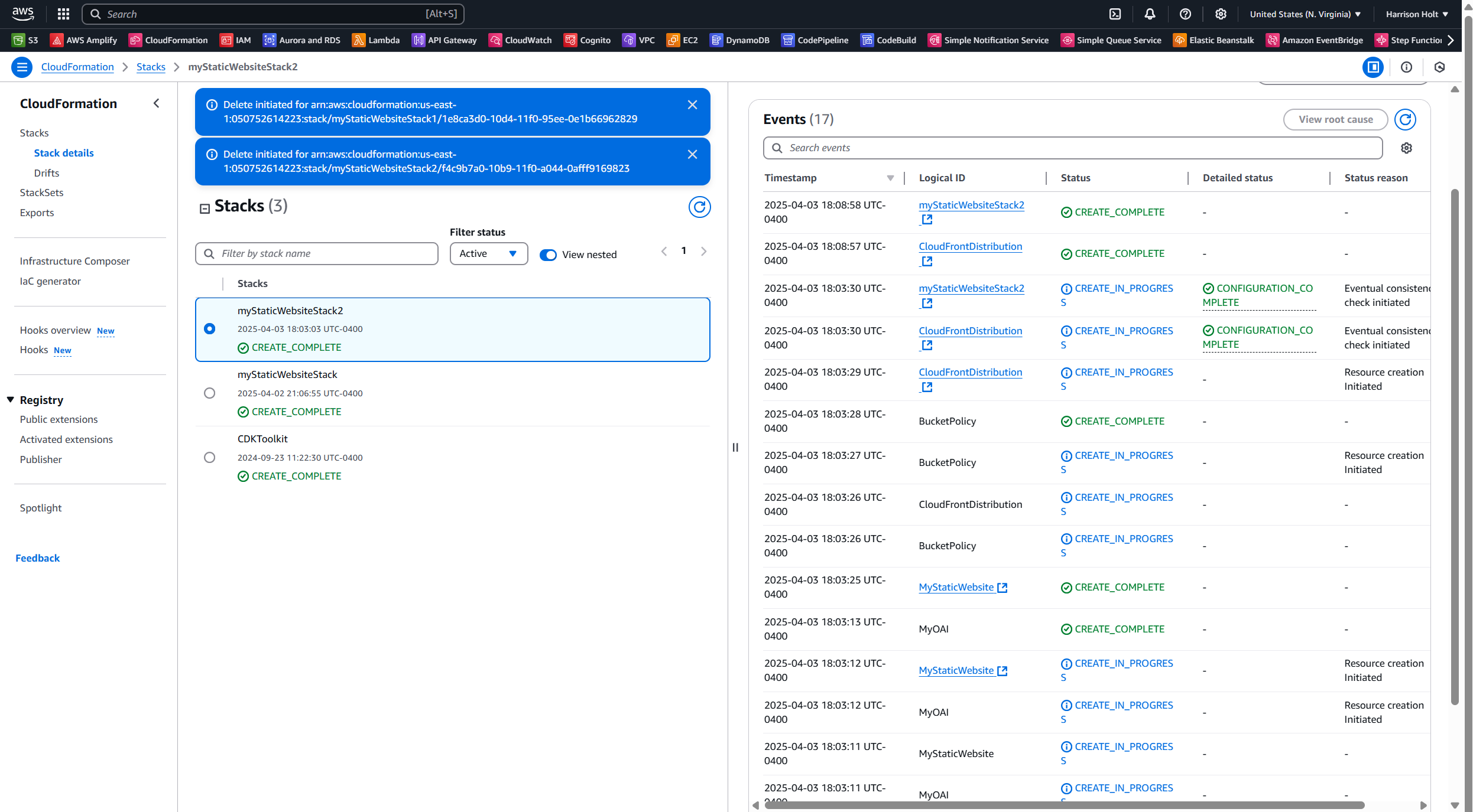 CloudFormation Stack Success